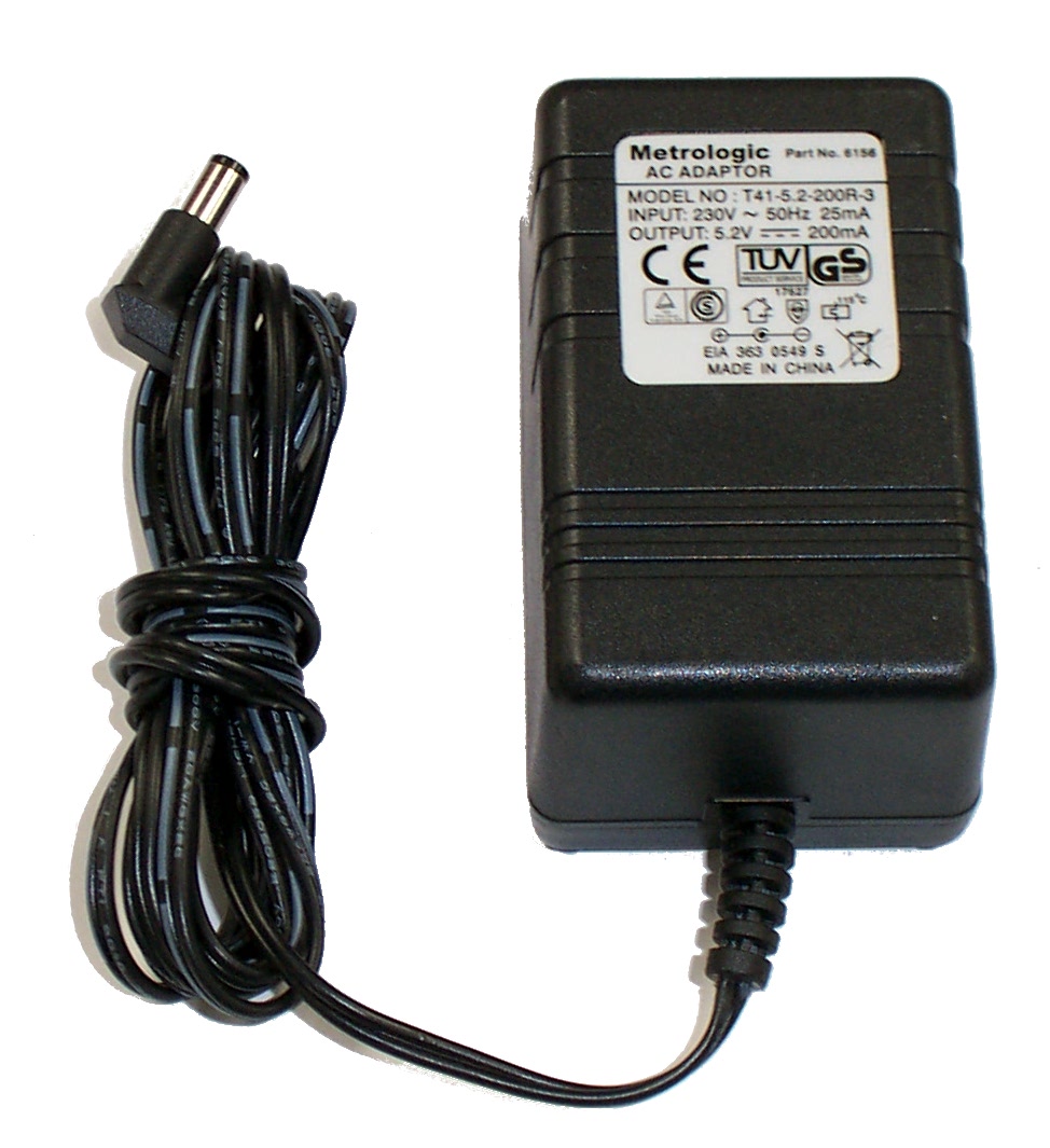 Power Supply Adapter for Metrologic / Honeywell Barcode Scanners T41-5.2-200R-3