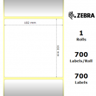 Zebra Etiketter Z-Select 2000T 102x102mm 12-Pack