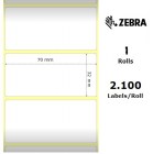 Zebra Labels Z-Select 2000T 70x32mm 4-Pack