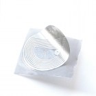 Larmetikett - RF vit  4x4cm