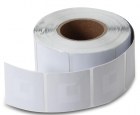 Larmetikett - RF vit  4x4cm