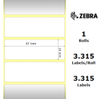 Zebra Label Z-Select 2000T 57x19mm 12-pack