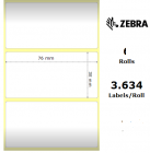 Zebra Z-Perform 1000T 76x38mm 6-pack