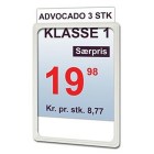 Skyltställ h30-60cm svart ram