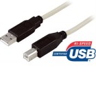 USB 2.0 kabel Typ A hane - Typ B hane 3m