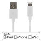 USB-synk-/laddarkabel till iPad, iPhone och iPod