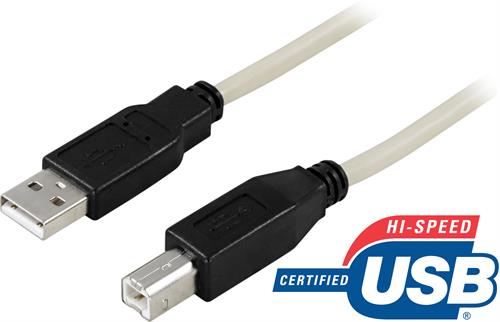 USB 2.0 kabel Typ A hane - Typ B hane 3m